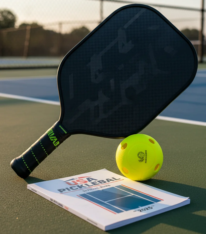 Official USA Pickleball rulebook showing new rule changes